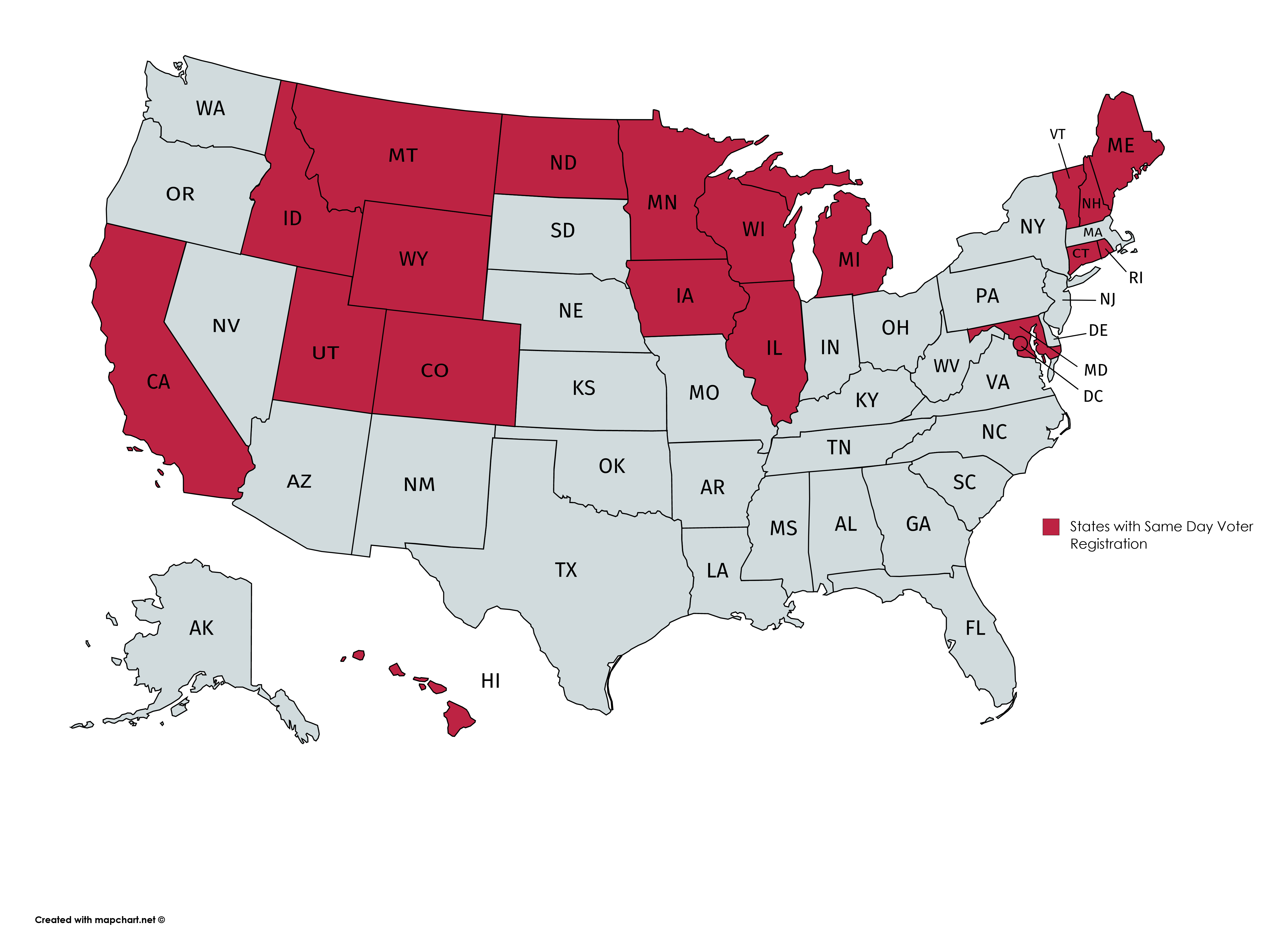 Same Day And Universal Voting Registration American Academy Of Arts 